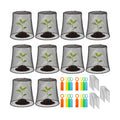 SOUJOY 10 Pcs 8"x8" Chicken Wire Plant Protect Covers, Metal Garden Cloche | UV-Resistant, Rustproof Metal Mesh with 30