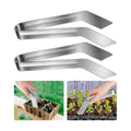 2 Pcs Seedling Transplant Tongs- 8.7 Inch Stainless Steel Gardening Plants Transplant Tongs- Seedling Remove Transplant Pliers for Reducing Root Damage