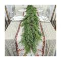 Artgar 6 Ft Christmas Cedar Garland - Realistic Greenery Cypress Garlands