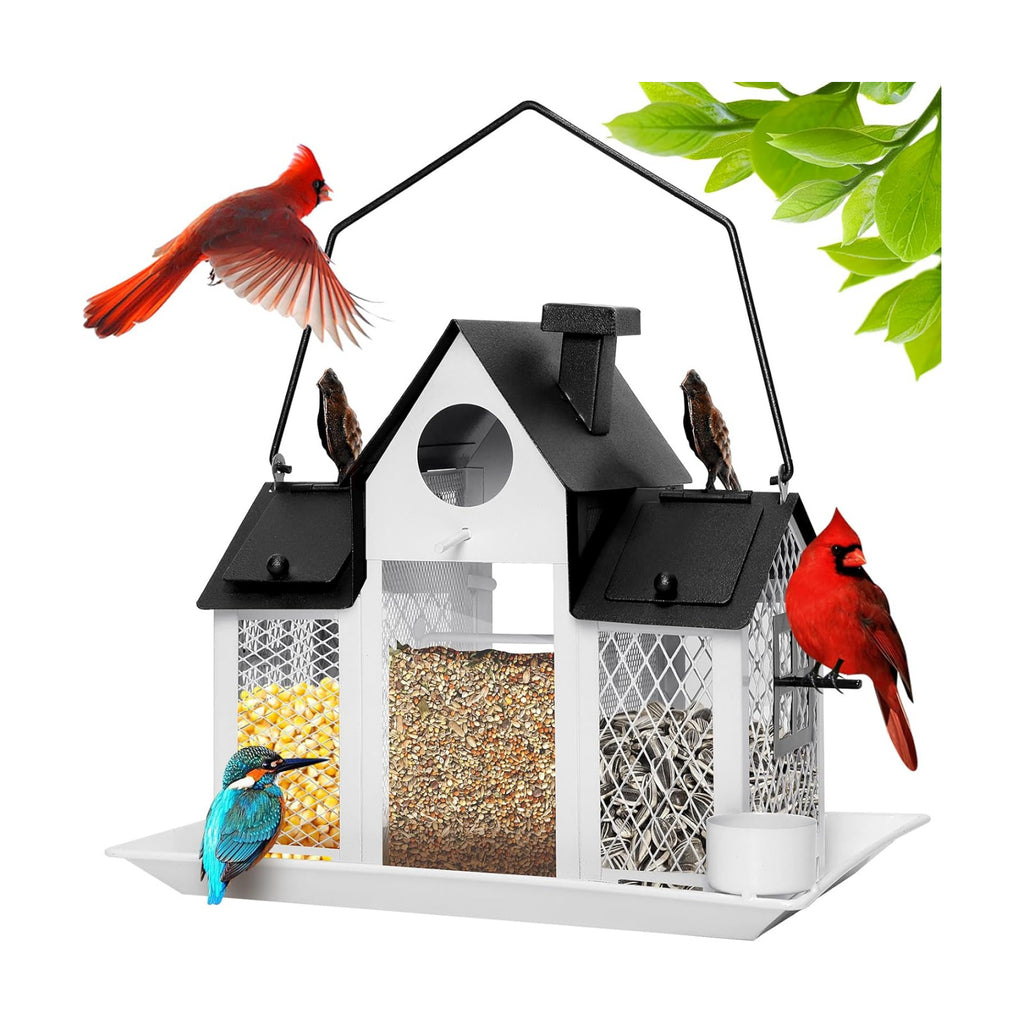 Solar Bird Feeders for Outdoors Hanging, Bird Houses for Outside