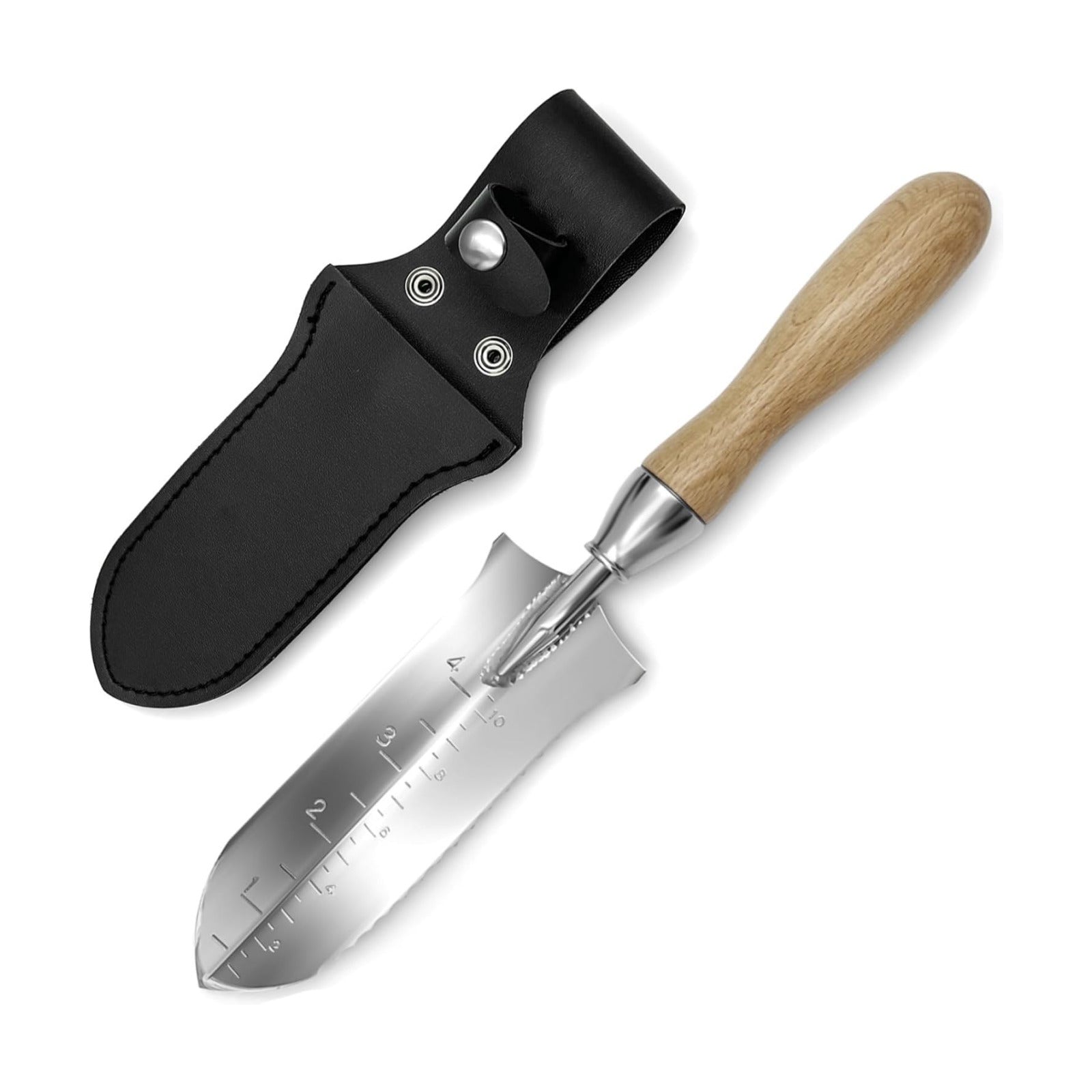 O'Shine 5.5” Full Tang Japanese Hori Hori Garden Knife, Stainless Steel Small Soil Knife for Planting & Transplanting