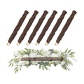 15 Inch Grapevine Swag Wreath Base, Natural Vine Frame, 6 Pack