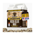 Petra Max Rock Glue for Landscaping, 1 Gallon - Wide Coverage & Pet Safe Mulch Glue for Rocks - Lockdown