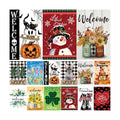 Seasonal Garden Flags Set of 12, Double Sided 12 x 18 Inch Yard Flags