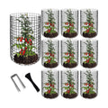 Adnee 10 Packs Wire Plant Protector from Animals - 20" H X 12" D Metal Mesh Plant Cage Covers - Sturdy Garden Bunny