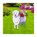 Great Pyrenees Dog Planter Pots, Animal Shaped Flower Pot | Cute Plant Gift for Women and Pet Lovers, Indoor Outdoor
