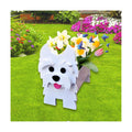 West Highland Dog Planter Pots, Animal Shaped Flower Pot | Cute Plant Gift for Women and Pet Lovers, Indoor Outdoor