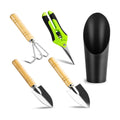 Josteve 5Pcs Succulent Tools Mini Garden Small Gardening Tools Indoor, Pruning Shear Gardening Scissors, Hand kit for Bonsai, Cactus, Fairy, Houseplant of Transplanting, Repotting, Seedling Soil