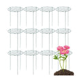 12 Pack Peony Cages and Supports 16 x 24 Inch Grow Through Plant Support Peony Support Ring for Outdoor Plants