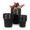 100 Packs Plastic Nursery Pots, 4 5 6 Inches Pots for Plants with Drainage Holes, Garden Pots Flower Plants containers for Seedlings, Succulents, Transplanting (100, 4 5 6 Inch)