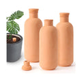 3pcs Terracotta Plant Watering Globes 3.5 * 10inch Terracotta Watering Pots Self Watering Planter 900ml for Indoor