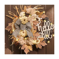 Valery Madelyn 22''Collapsible Fall Wreaths for Front Door with Pumpkins