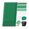 Lezmarket 80 Pack Garden Stakes(16" Each), Plant Support Stakes, DIY 4ft 5ft 6ft 7ft Sturdy Fiberglass Plant Sticks