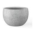 Kante Accent Round Bowl Pale Gray Concrete Planter 15.7" Dia, Outdoor | Rubber Plug for Indoor, Drainage for Garden