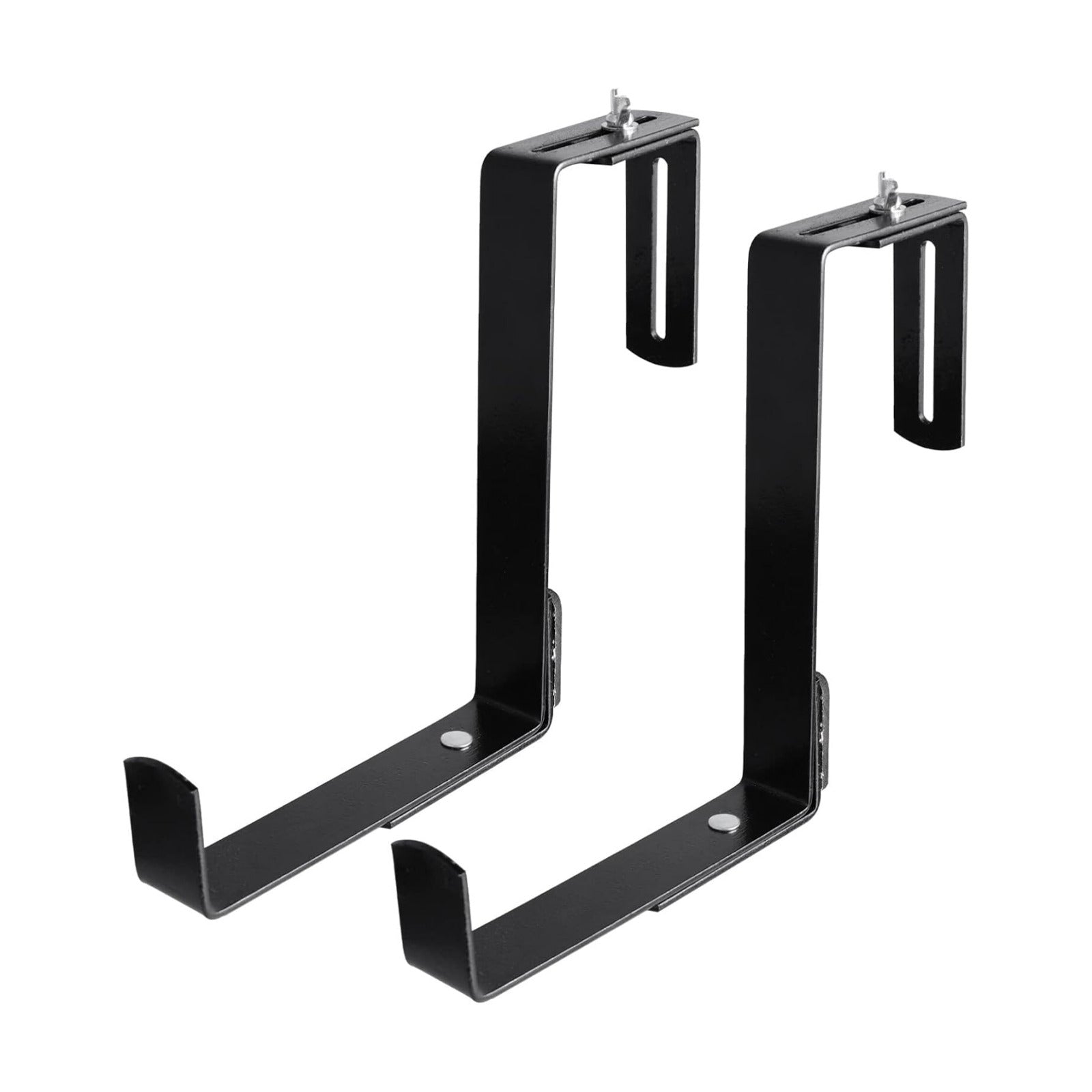 Kisangel Flower Pot Bracket Wall Planter Hook for Balcony Railing Adjustable Plant Hooks for Deck Boards Outdoor