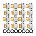Therwen 8 Sets Garden Water Hose Repair Connector Kit Zinc and Aluminum Male and Female Hose End 5/8 Inch 3/4 Inch
