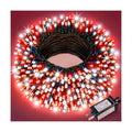 100FT 300 LED Christmas Lights Outdoor, Red and White Christmas Tree Lights