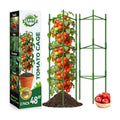Halatool 2 Pack Tomato Cages for Garden, Up to 48in (4FT) Trellis | Adjustable Garden Stakes Tomatoe Trellis for Pots