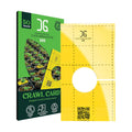 Catchmaster GRO Yellow Pre-Cut Ready to Use Sticky Traps 50PK, Bug & Fly Trap with Center Hole for Crawling Insects