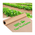 DECOHS 4 x 100 Ft Biodegradable Paper Weed Barrier- Heavy Duty Biodegradable Garden Bed Grass- Garden Paper Weed