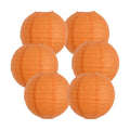 BEISHIDA 10 Inch Orange Paper Lanterns 6Packs Hanging Round Chinese Lantern