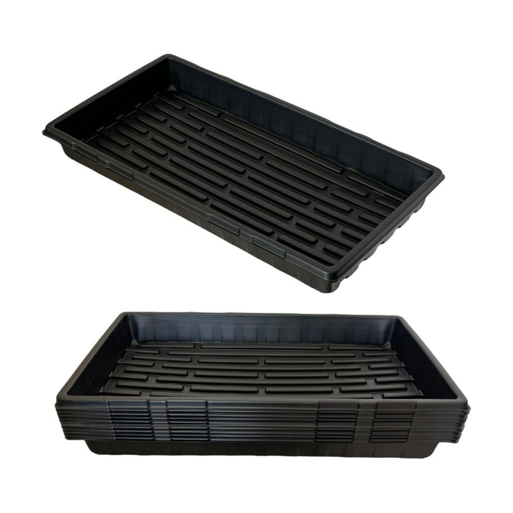 Standard 1020 Tray Sturdy Plant Growing Trays Plastic Seed Starter Tray for Microgreens Heavy Duty Seedling Trays No