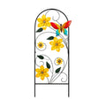 Garden Decor for Outside, 33" Flower Butterflies Decorative Garden Stakes for Spring Garden Decor, Metal Yard Art