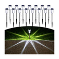 DenicMic Solar Pathway Lights Outdoor Waterproof Cold White LED 15 Pack