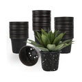 100 Packs Nursery Pots,3 Inches Plastic Nursery Pots for Plants with Drainage Holes, Seed Starting Garden Pots of Flower Plant Container for Succulents, Cuttings, Transplanting (100, 3 Inch)