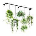 Bamworld Plant Hanger Indoor 70in Hanging Planters Rod Hanging Plant Holder | for Window Plant Shelves Metal Rod，Pots