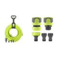 Flexzilla Garden Hose Kit with Quick Connect Attachments - HFZG12050QN & HFZGAK14 Garden Hose Quick-Connect Fittings