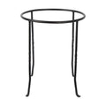 Fb14 Ring Wrought Iron Metal Plant Birdbath Bowl Stand Flowerpot Holder Black for Indoor Outdoor Garden Patio Yard