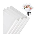 20 Sheet Flower Wrapping Paper-Waterproof Bouquet Paper (Misty White)