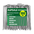 12 Inch Galvanized Landscape Staples Stakes, 25/50/100/200pcs Garden Metal Stakes for Weed Barrier Fabric, Fence