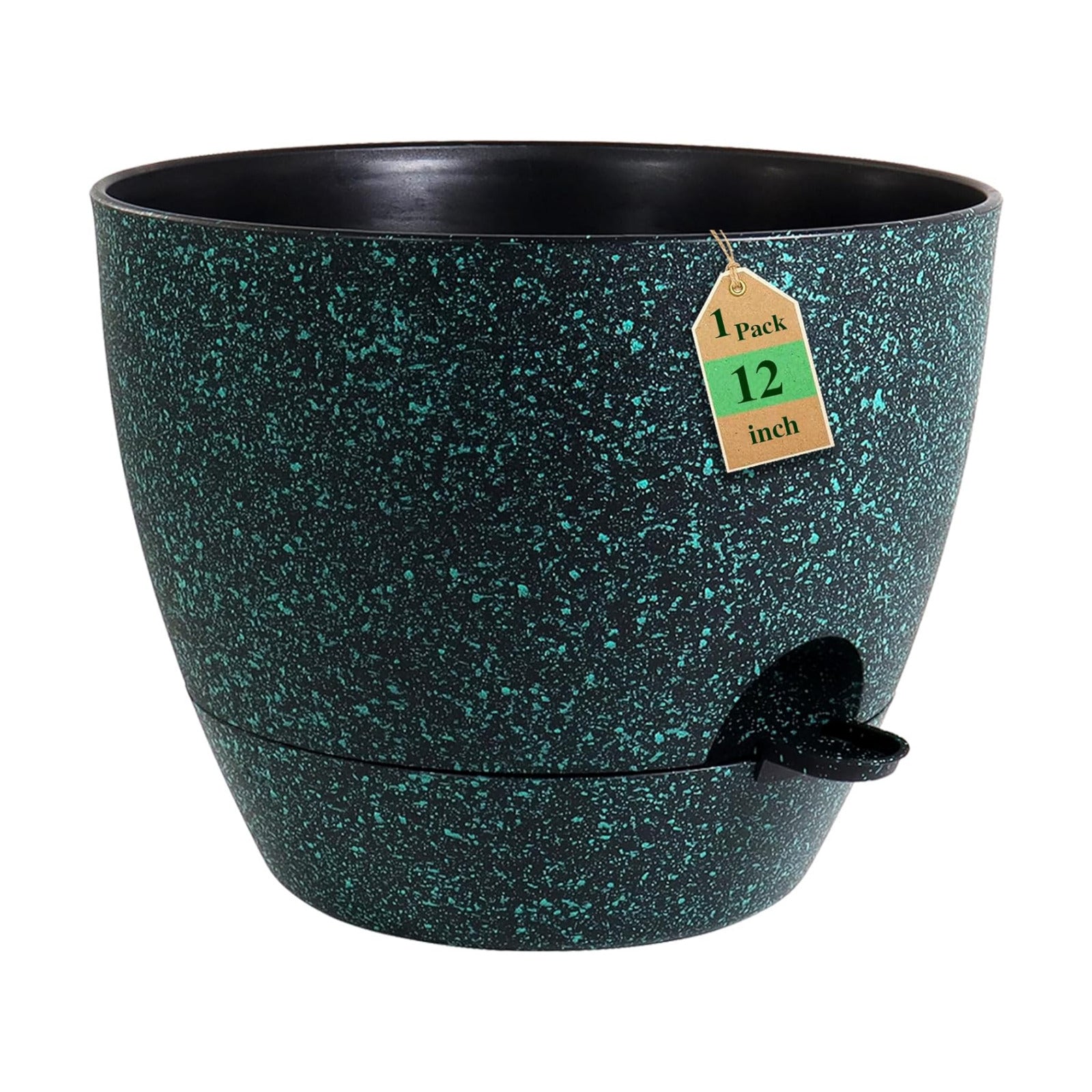 WSMKSZ 12 inch Large Self Watering Pots, Planter, Plant Pots with Mesh Drainage Holes for Indoor Outdoor House Plants