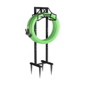 Garden Hose Holder With 4 Spikes, Freestanding Metal Hose Stand for Outdoor Garden, Detachable Hose Storage Rack for