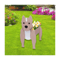 Bulldog Dog Planter Pots, Animal Shaped Flower Pot | Cute Plant Gift for Women and Pet Lovers, Indoor Outdoor Garden