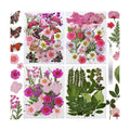 Dried Flowers for Resin 116Pcs Pink Real Natural Pressed Flowers