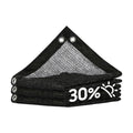 ColourTree 30% Black Shade Cloth, 8FT x 10FT Mesh Tarp, UV Resistant Netting with Upgrade Grommets for Plant Cover