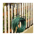 Garden Hose Holder for Outside Yard Hang Over the Door and Fence, Holds Up to 150Ft, Black