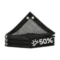ColourTree 50% Black Shade Cloth, 8FT x 12FT Mesh Tarp, UV Resistant Netting with Upgrade Grommets for Plant Cover
