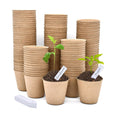 INCIKITI Biodegradable Peat Pots for Seedling - 120 Pack 3.15 inch Biodegradable Plant Seed Starters Kits with 30 Plant Labels, Garden Germination Nursery Pots for Flower Vegetable Seed Germination