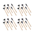 GANAZONO 8 Sets Mini Gardening Tools Portable Garden Hand Tools Set Miniature Gardening Rake Trowel and Shovel for