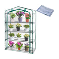 DECOHS Extra Wide 4 Tier Greenhouse Replacement Cover- 63 x 40 x 19 Inch Clear PVC Plant Gardening Greenhouse Cover
