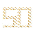 APTWOW 50PCS Gold Napkin Rings, Fall Thanksgiving Christmas Table Decor