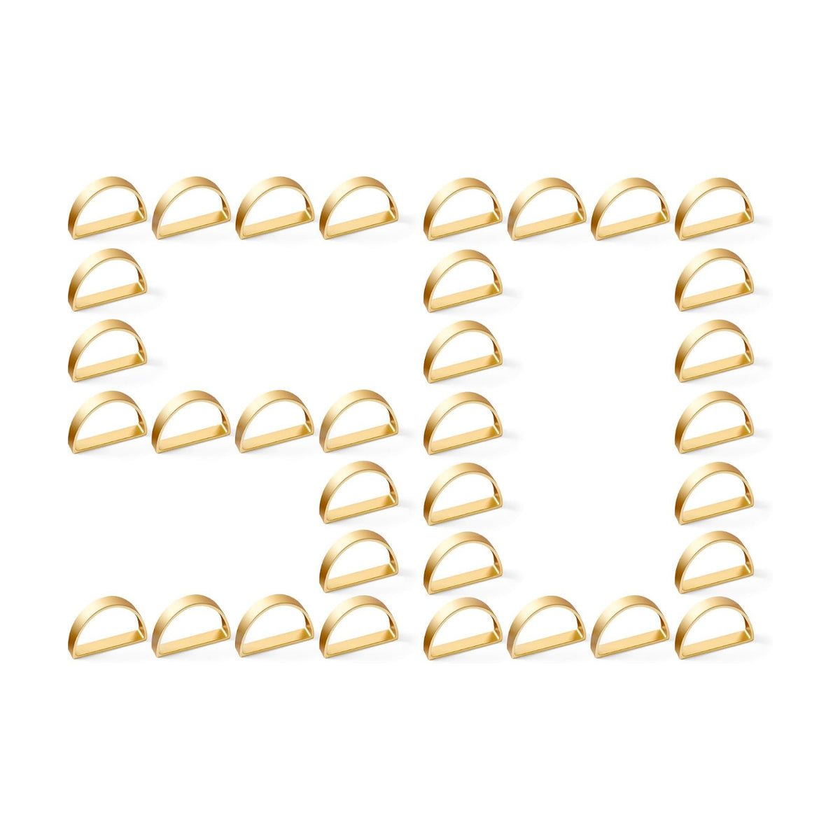 APTWOW 50PCS Gold Napkin Rings, Fall Thanksgiving Christmas Table Decor