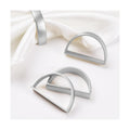 APTWOW Silver Napkin Rings Set of 6, Thanksgiving Christmas Table Decor
