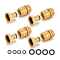 Solid Brass 3/4" GHT Garden Hose Quick Connector | Leak - Proof, Heavy - Duty for Outdoor garden watering and car