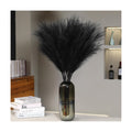 Wertuirk 9 Stems Black Pampas Grass, 38 Inch Tall Faux Pompous Grass Decor