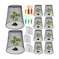 10 Pcs 9.13"×9.13" Chicken Wire Cloche Plant Covers Garden Netting Metal Heavy Duty Plant Protectors from Animals for